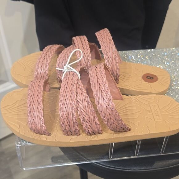 Billabong Lily Jane Braided Slide Sandal- Rose - Picture 8 of 11